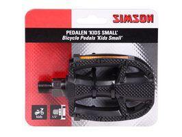 Pedali Simson Kids Small 1/2 inch con riflettori nero - set.