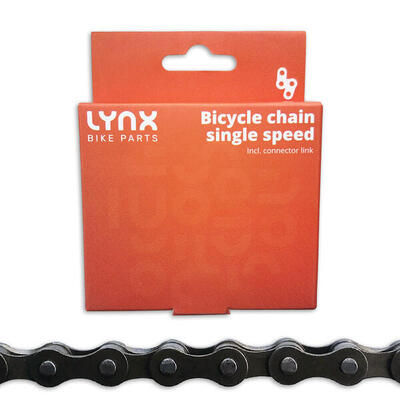 Catena bicicletta Lynx single speed 112 maglie 1/2 x 1/8 grigio.