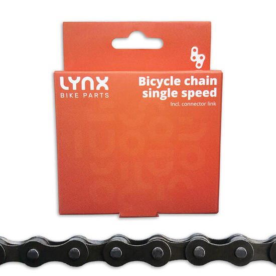 Catena bicicletta Lynx single speed 112 maglie 1/2 x 1/8 grigio.