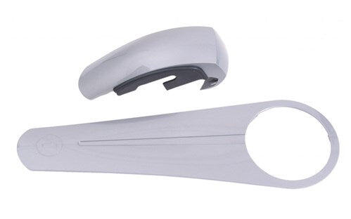 Copertura carter catena Gazelle Twoline Midly Geometric grigio.