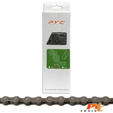 P.Y.C. Pyc fietsketting 7v 116 schakels 1/2x3/32" shimano slijtvast