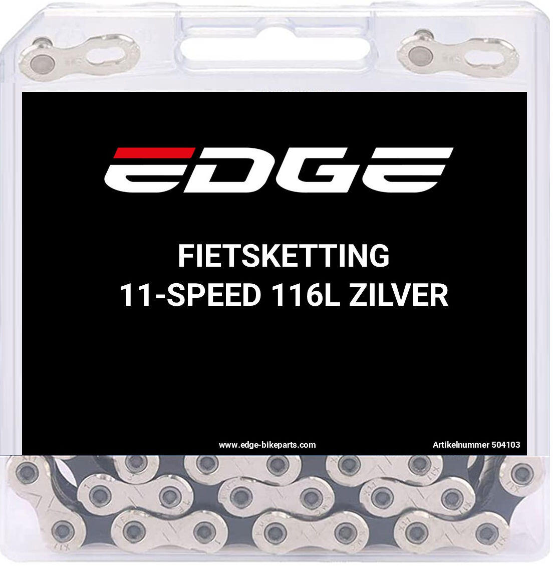 EDGE Edge ketting 11 speed chn-004 met 116 schakels zilver