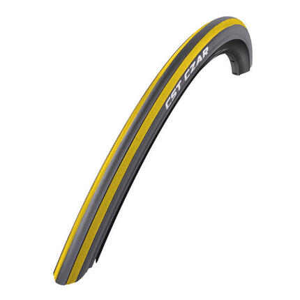 CST Race Czar Reifen 700 x 23c (23-622) schwarz/gelb