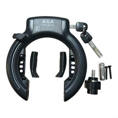 AXA Imenso XL con serratura batteria per Bosch Powertube (chiave lunga).