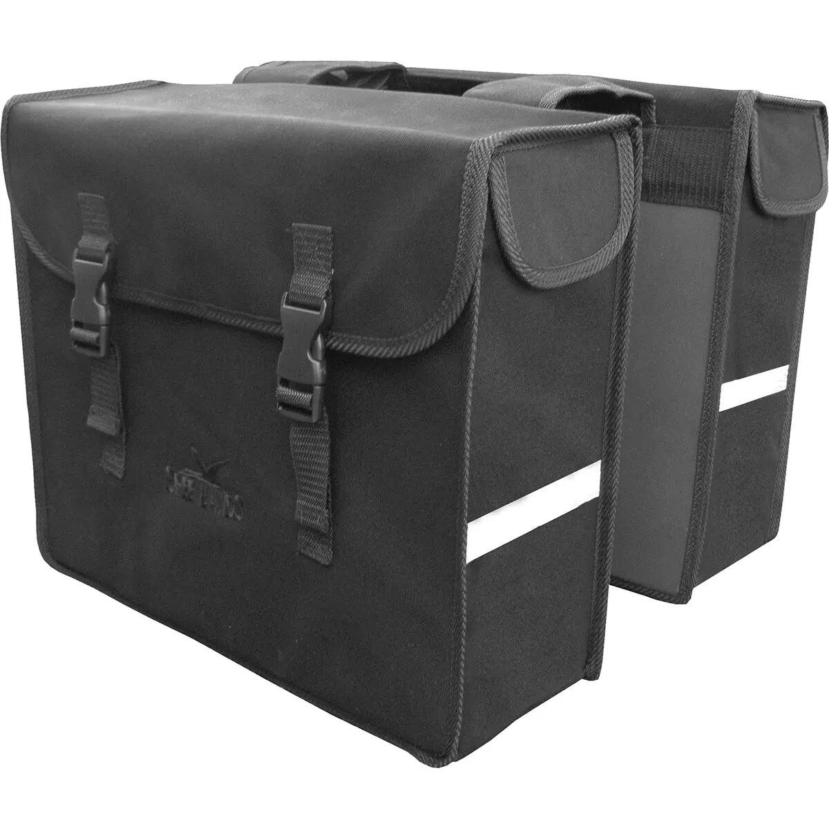 Greenlands classic canvas medium dubbel 39x33x13 cm 33 liter zwart 1/1