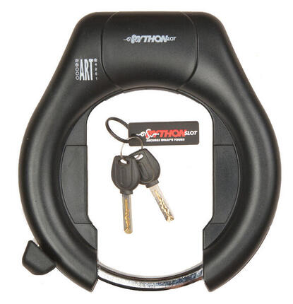 Python Rahmenschloss ART 2, schwarz, inkl. 2 Schlüssel.