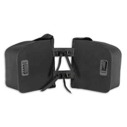 Luchs -Doppelfahrradbeutel schwarz 35 Liter