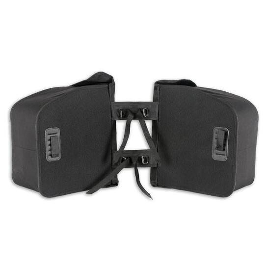 Luchs -Doppelfahrradbeutel schwarz 35 Liter