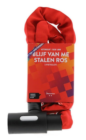 Python-Schloss Amsterdam 750 Kettenschloss rot