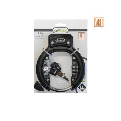 Lucchetto telaio Falkx D-Fenz ART** 70 mm nero.