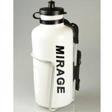 Mirage Borraccia bianca con supporto.