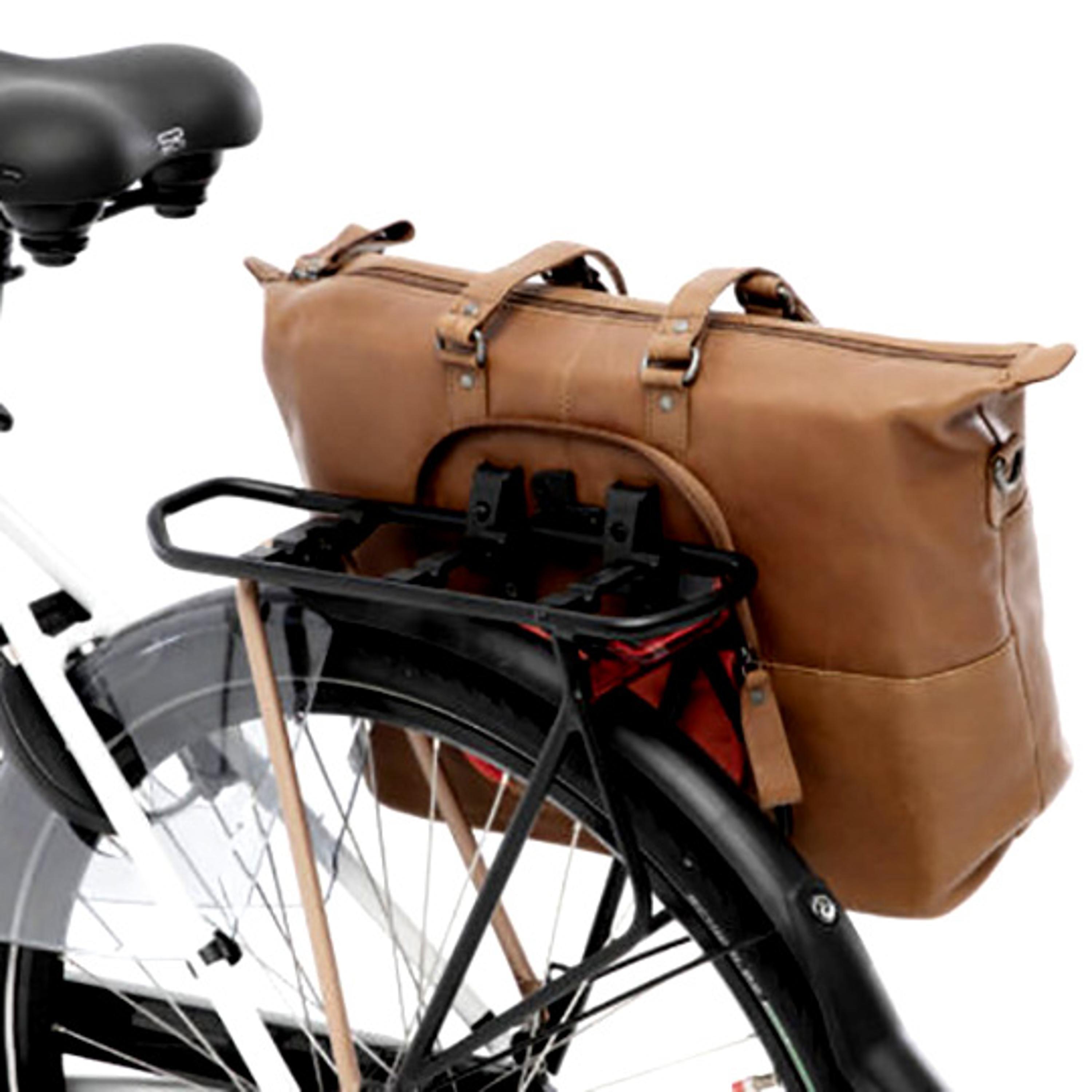 Borsa per bici da portapacchi Newlooxs Verla Cognac 5/7
