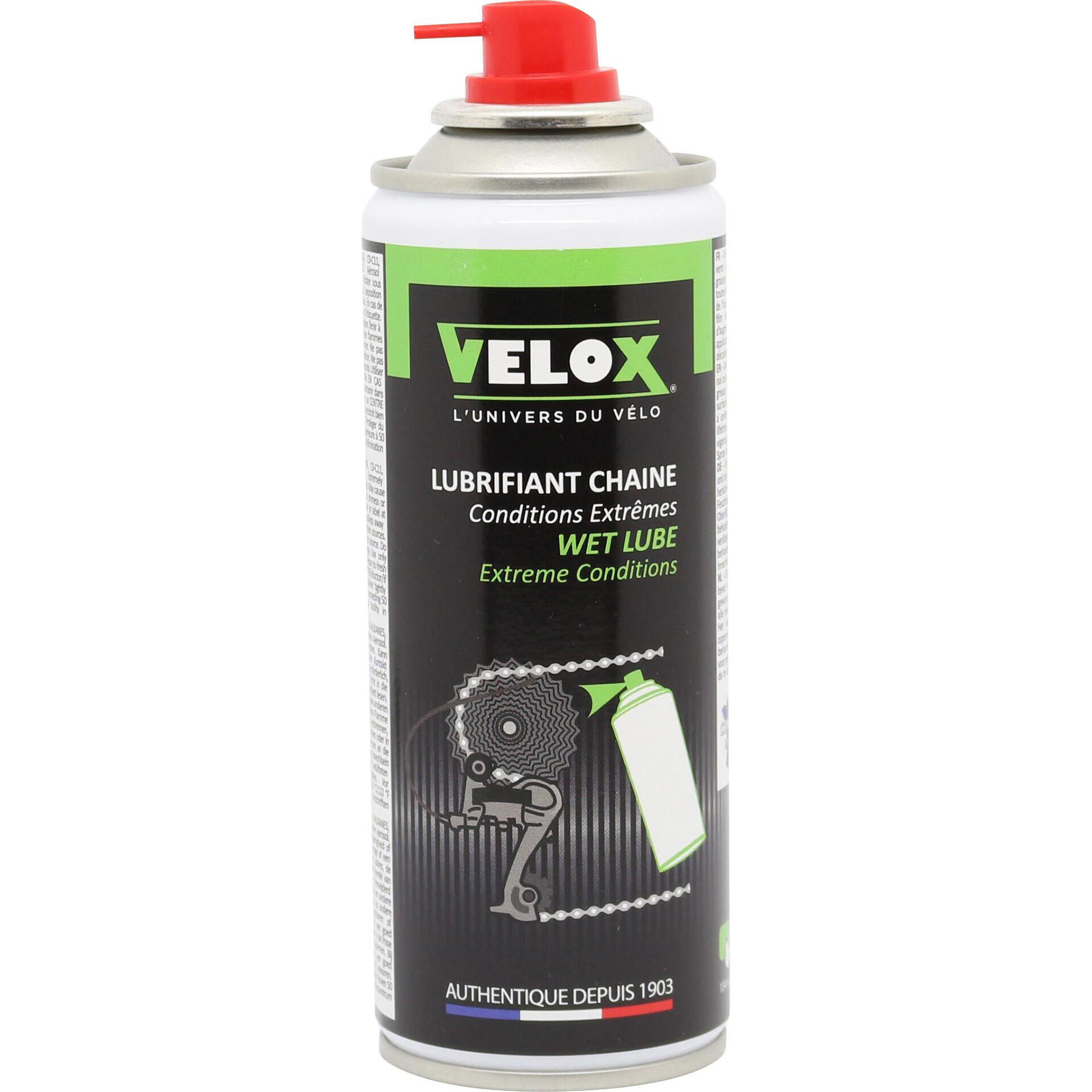 Lubrifiant vélo pour chaîne condition extrême boue et humidité Velox Dry Lube 2/2