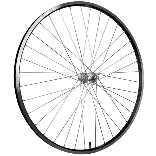 Roue avant Roland 28 ZAC19 Alu hub avec jante noire 2/4