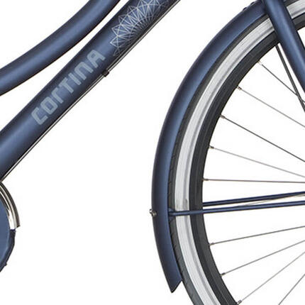 Przedni błotnik Cortina U4 do koła 28 cali, polish niebieski mat