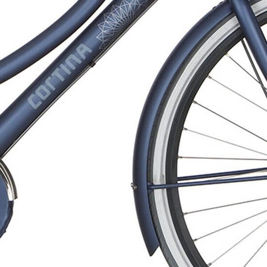 Przedni błotnik Cortina U4 do koła 28 cali, polish niebieski mat