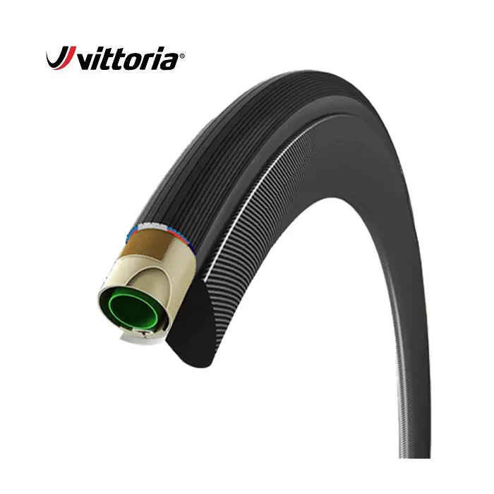 VITTORIA Corsa G+ Isotech Tubular Tyre 25-622 (28 x 1.00) Black.