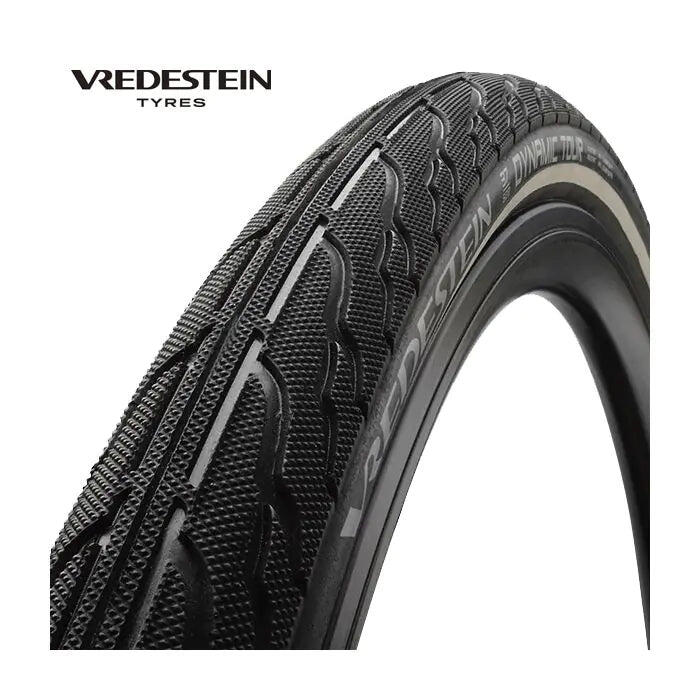 VREDESTEIN Vredestein Dynamic Tour 28x1 5/8x1 1/4 (32-622) nero con filo riflettente.