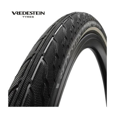 Vredestein 28x1 5/8x1 1/4 (32-622) dynamic tour zwart reflex draad 28451