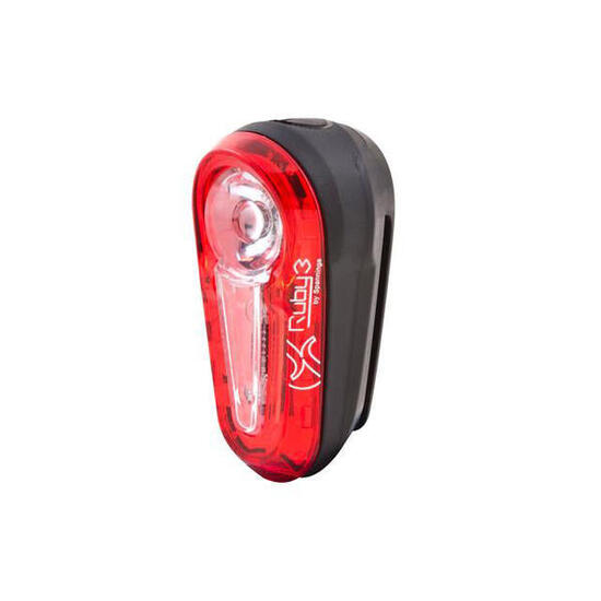 Feu arrière Spanninga Ruby3 XB Flash 3 LED, piles incluses