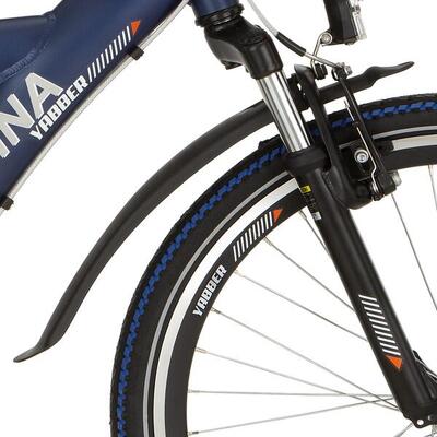 Alpina spatbordset yabber pvc 24/26, zwart.
