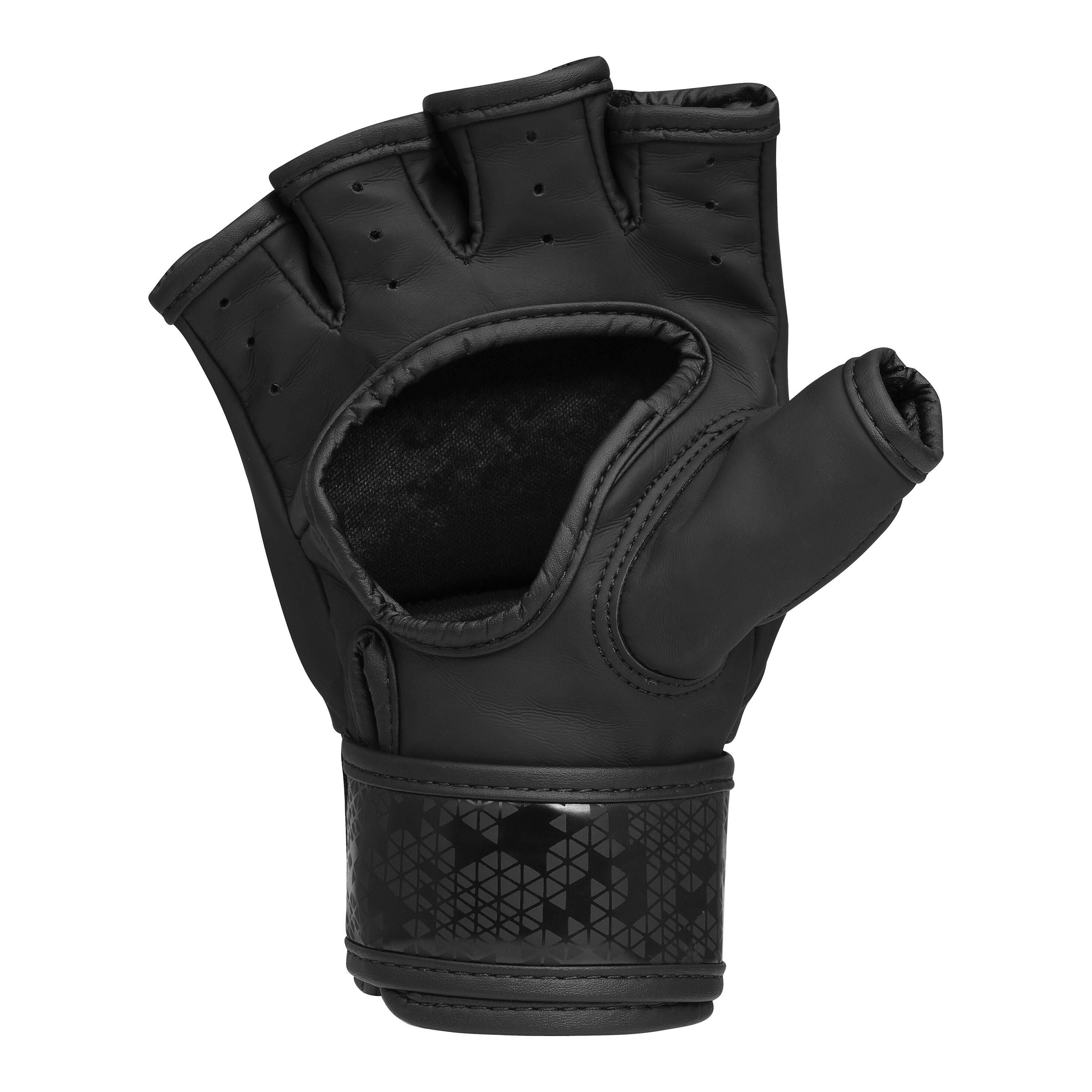 Gants de mma combat 50  (couleur : noir/noir - taille : l) 3/7