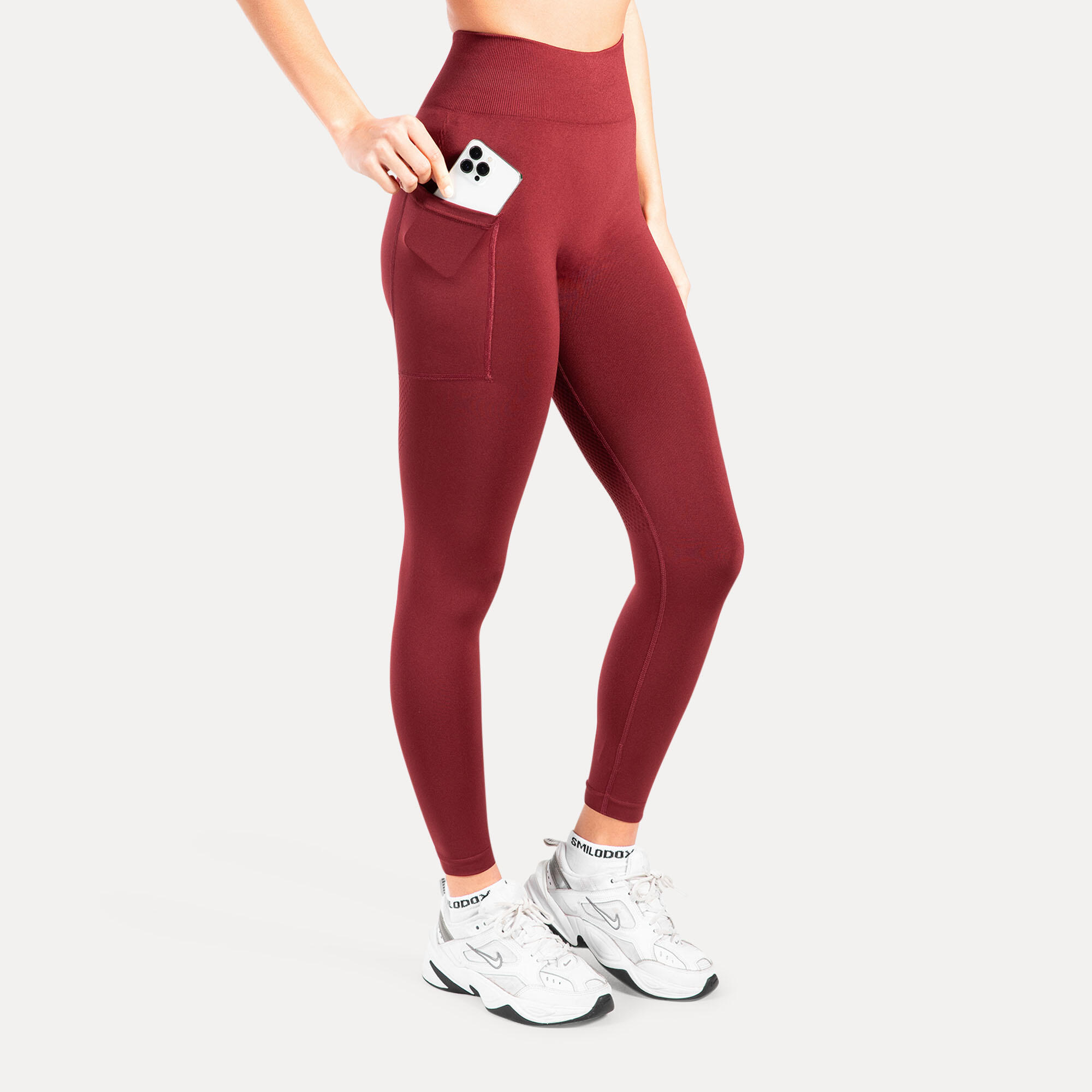 Damen Leggings Amaze Pro Pocket Bordeaux 2/5