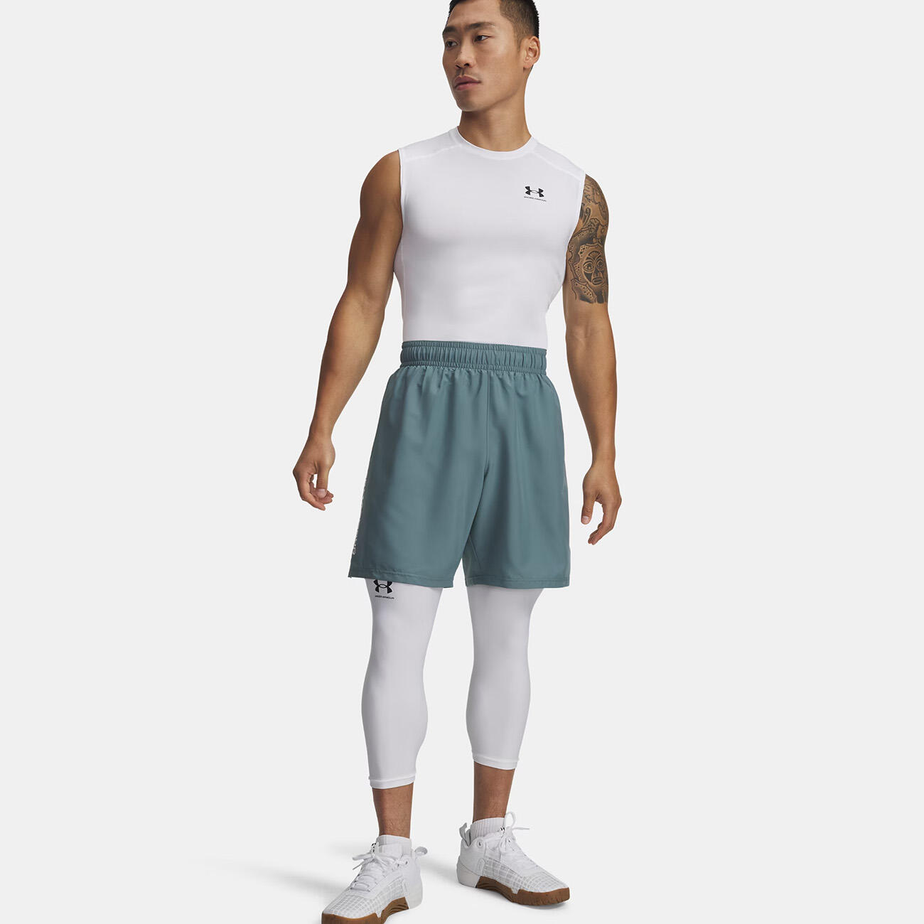 Spodenki Męskie Under Armour Treningowe Szybkoschnące Tech Wordmark 3/5