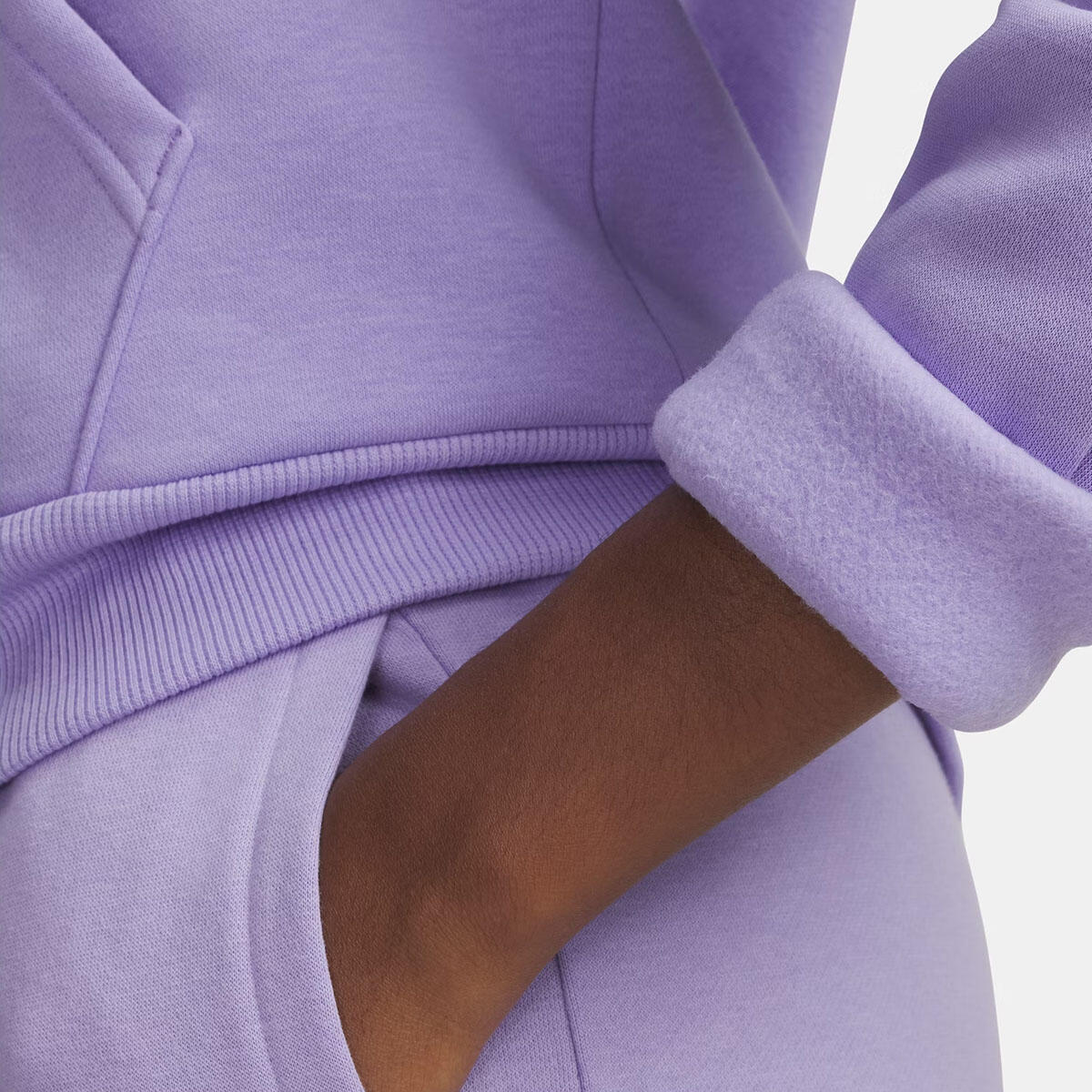 Sweat à capuche UA Rival Fleece pour femme Under Armour Violet 3/3