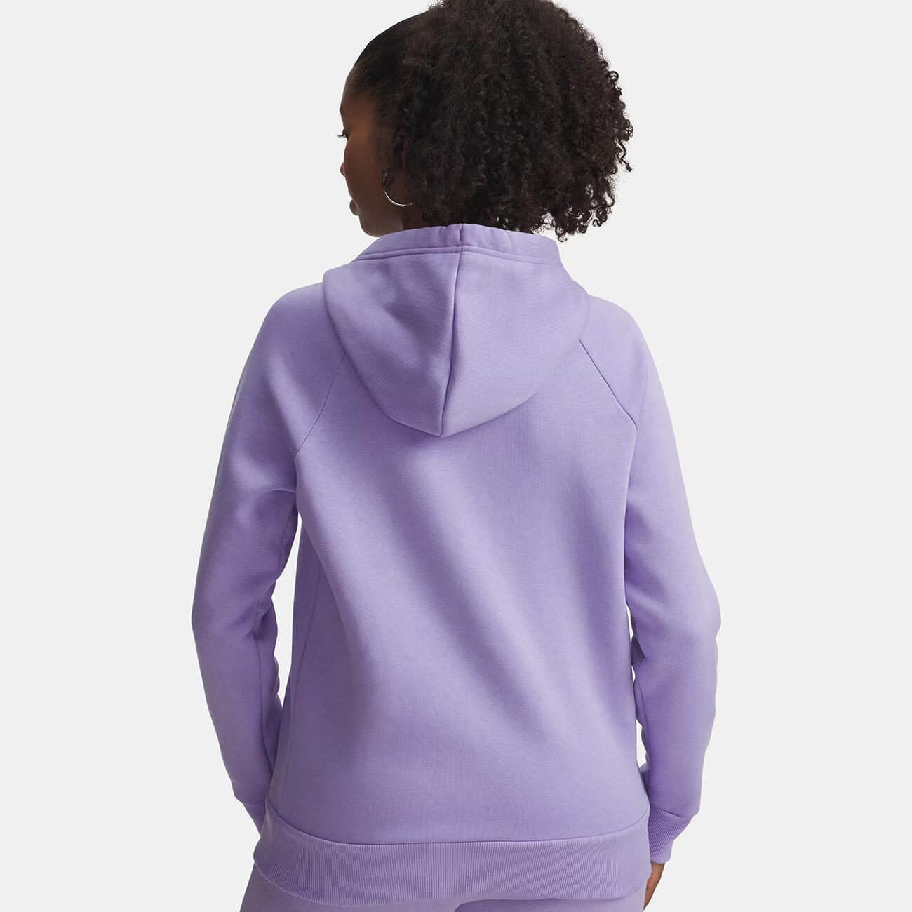 Sweat à capuche UA Rival Fleece pour femme Under Armour Violet 2/3