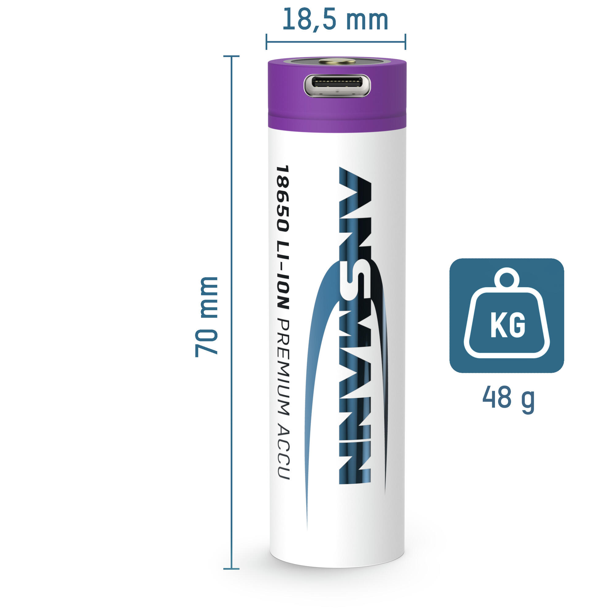 18650 Akku 2600 mAh 2/7