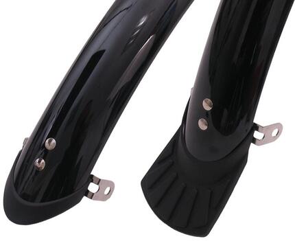 Sunnywhe zestaw błotników 28" 50 mm plastik czarny z drążkami