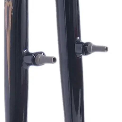 28-inch Front Fork 1 1/8-inch A-Head — V-Brake Compatible, Gloss Black.