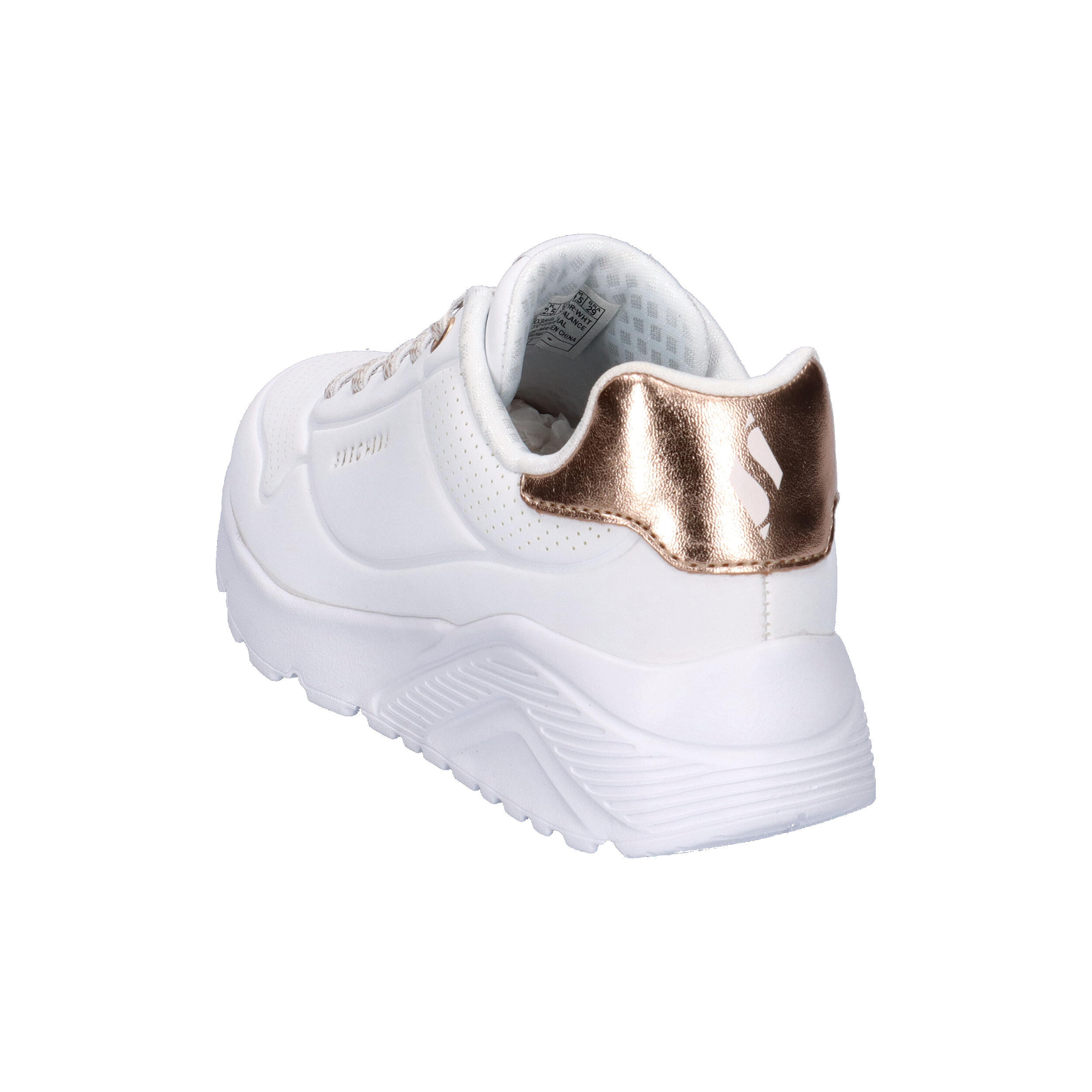 Tênis para menino Skechers Uno lite-metallic mode Branco 4/7