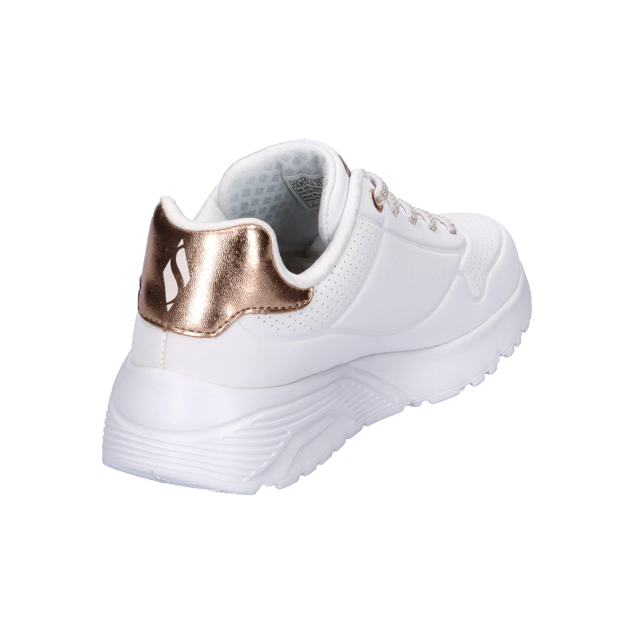 Tênis para menino Skechers Uno lite-metallic mode Branco 6/7