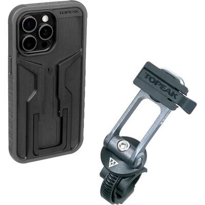 Topeak Ridecase per iPhone 15 con supporto da manubrio.