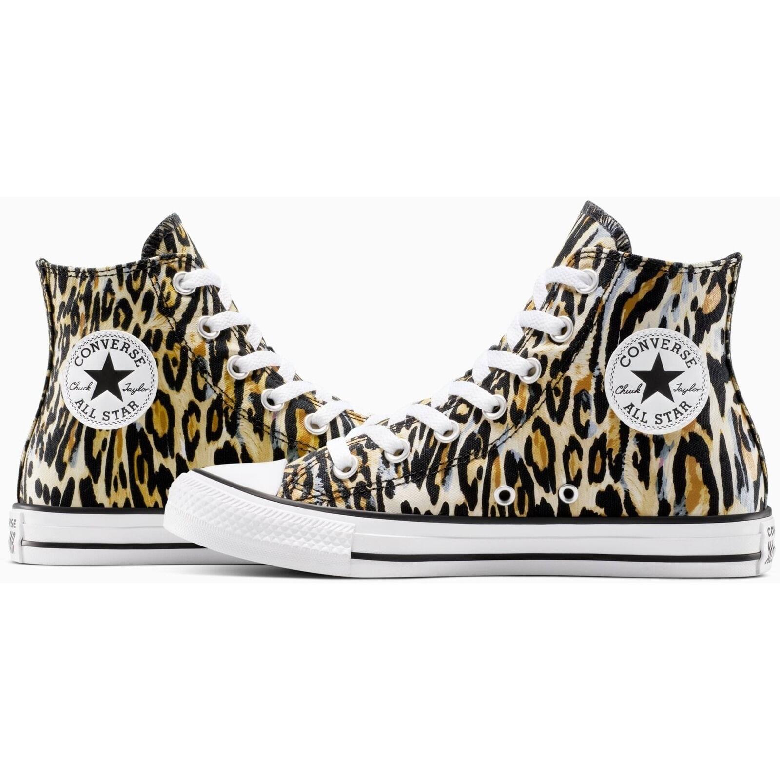 Baskets Converse Chuck Taylor All Star Leopard, Marron, Unisexe 4/5