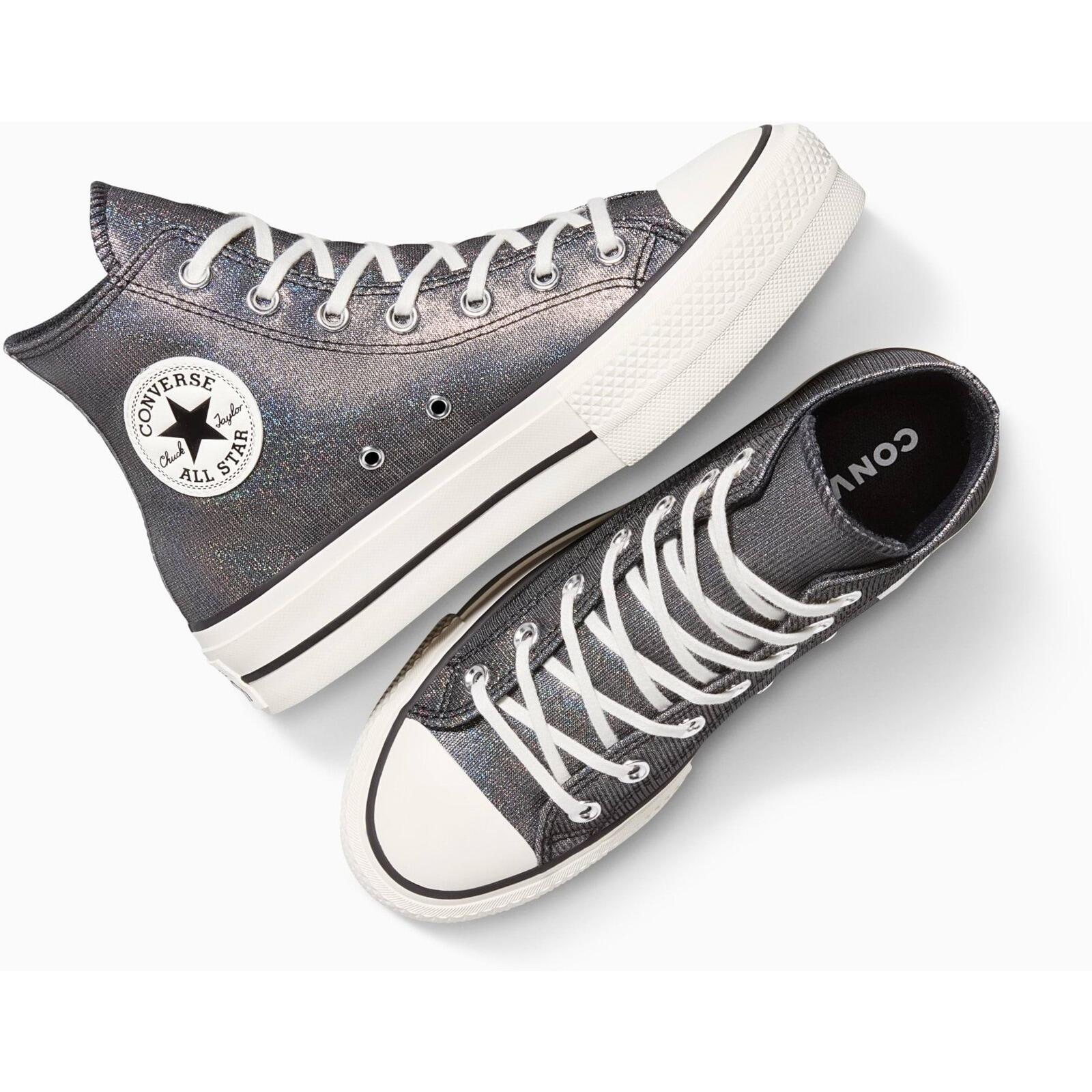 Baskets Converse Chuck Taylor All Star Lift Platform, Gris, Unisexe 3/5