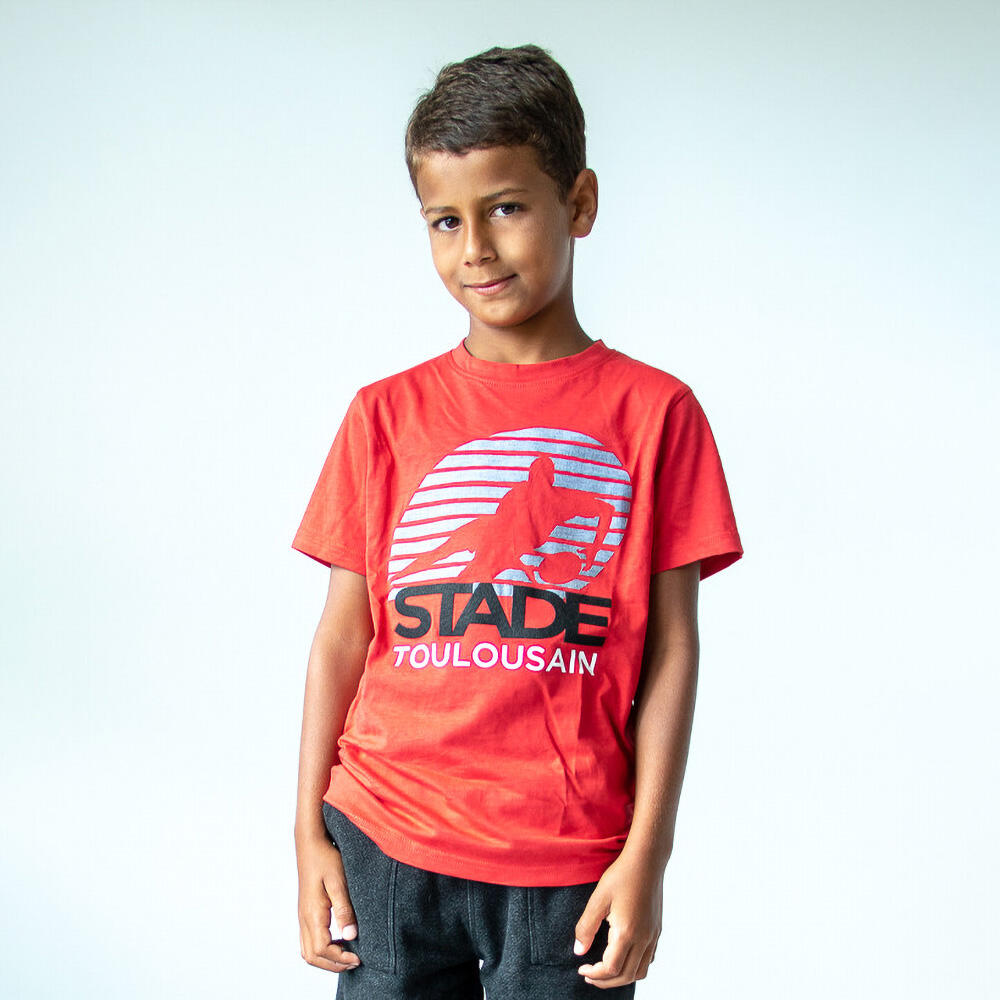 T‑shirt Bambino Teeappli Stade Toulousain Rugby 1/3