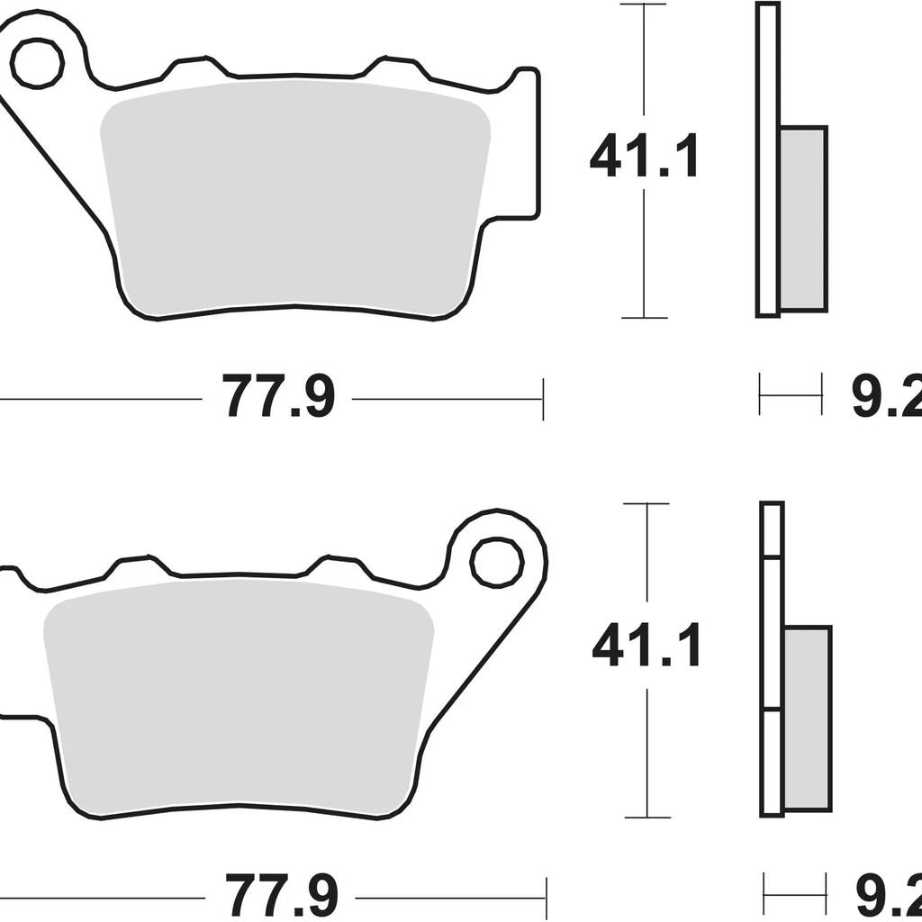 TRW MCB672 Brake Pads (Standard)