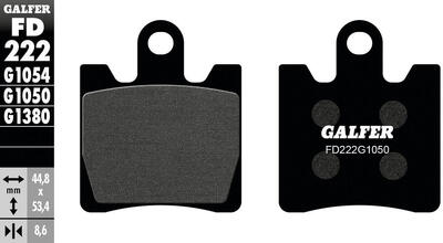 Galfer remblokken "fd222" brake pad fd222 g1050 organic scooter