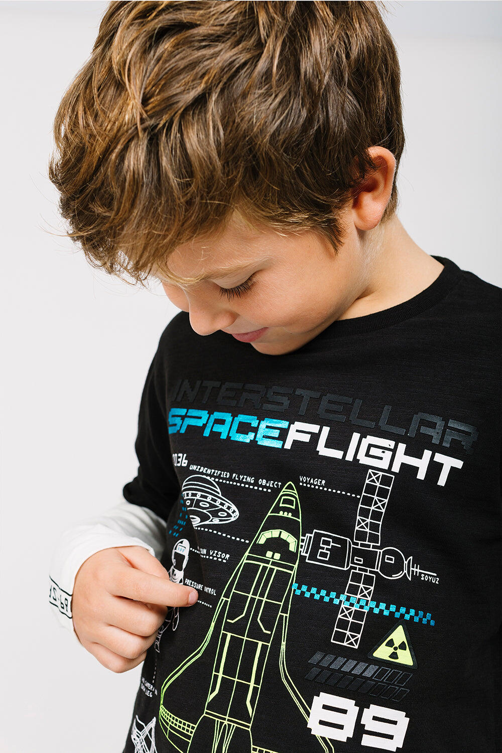 Camiseta manga larga SpaceFlight niño 2/5
