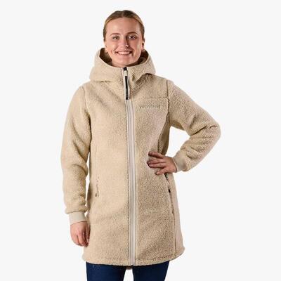Dames hiking fleece lange mouw met rits lofoten pile
