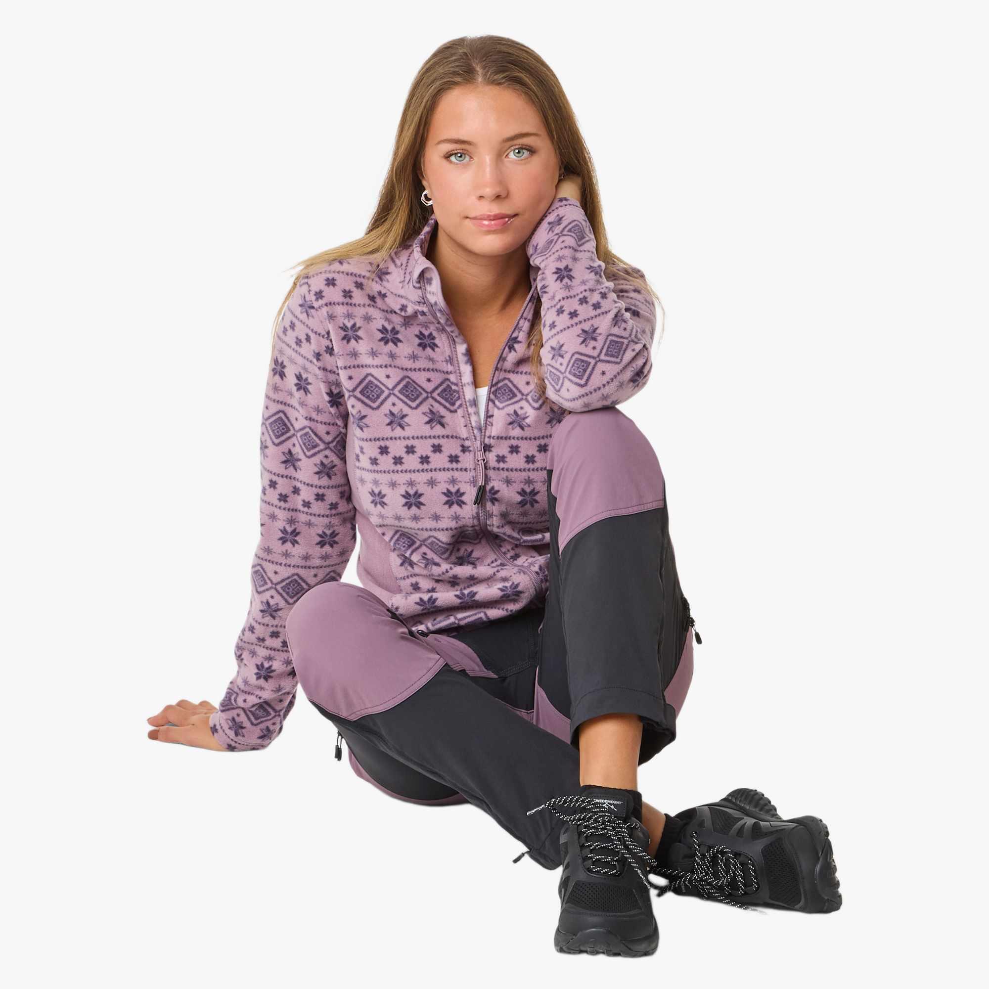 Veste de randonnée femme flc_fullzip Idre Fleece III 3/8
