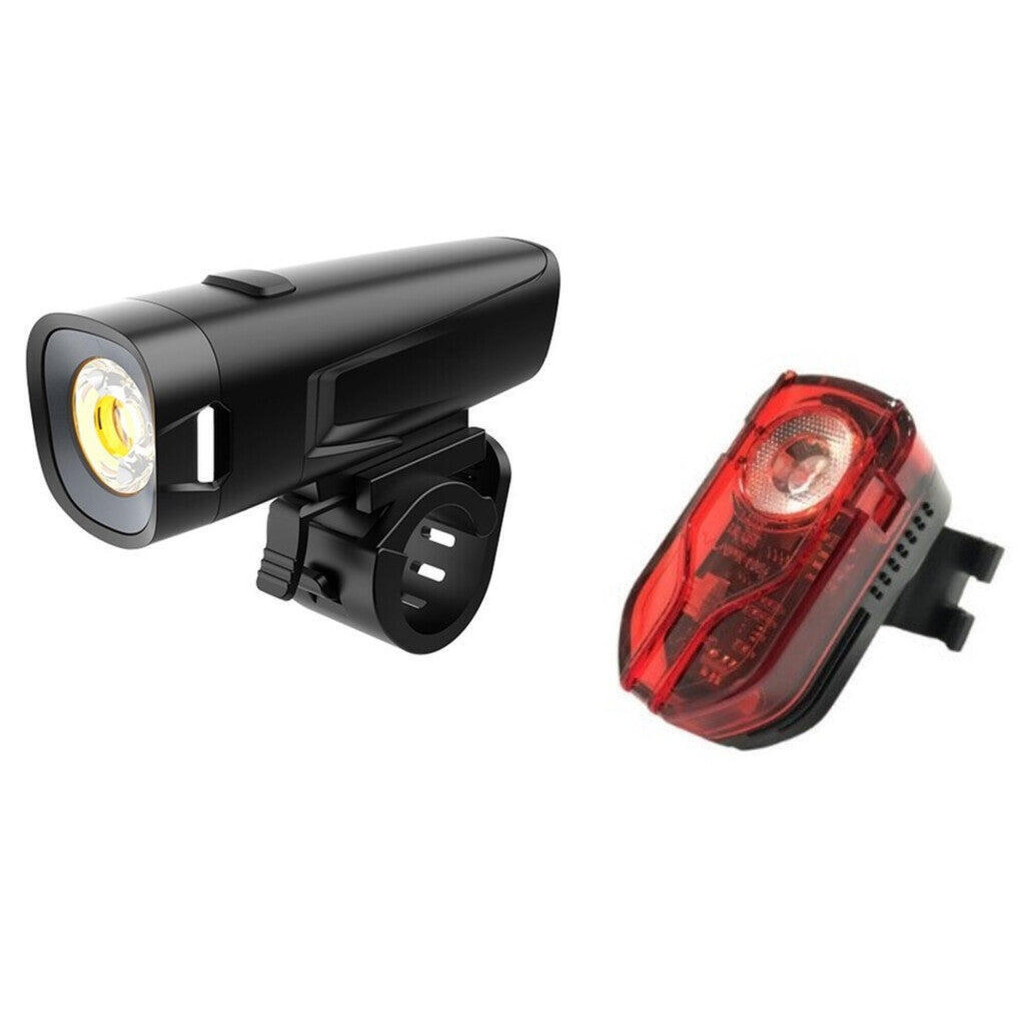 Sram - Éclairage Ikzilight Set Usb Sate-lite Lite Led Accrocheur Duo - Lampe Frontale - Blanc|noir|rouge - No Size - Decathlon