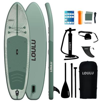 Loulu Olive SUP Board Complete Set – Stabiel Opblaasbaar SUP Board