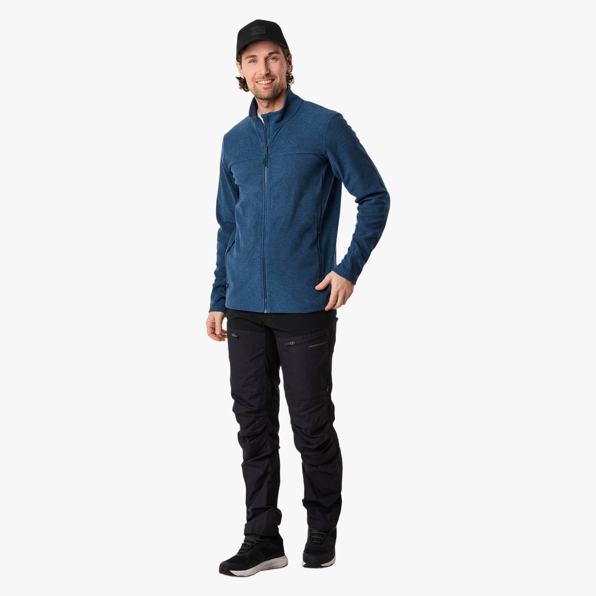 Heren hiking fleece lange mouw met rits Lofoten Fleece 3/6