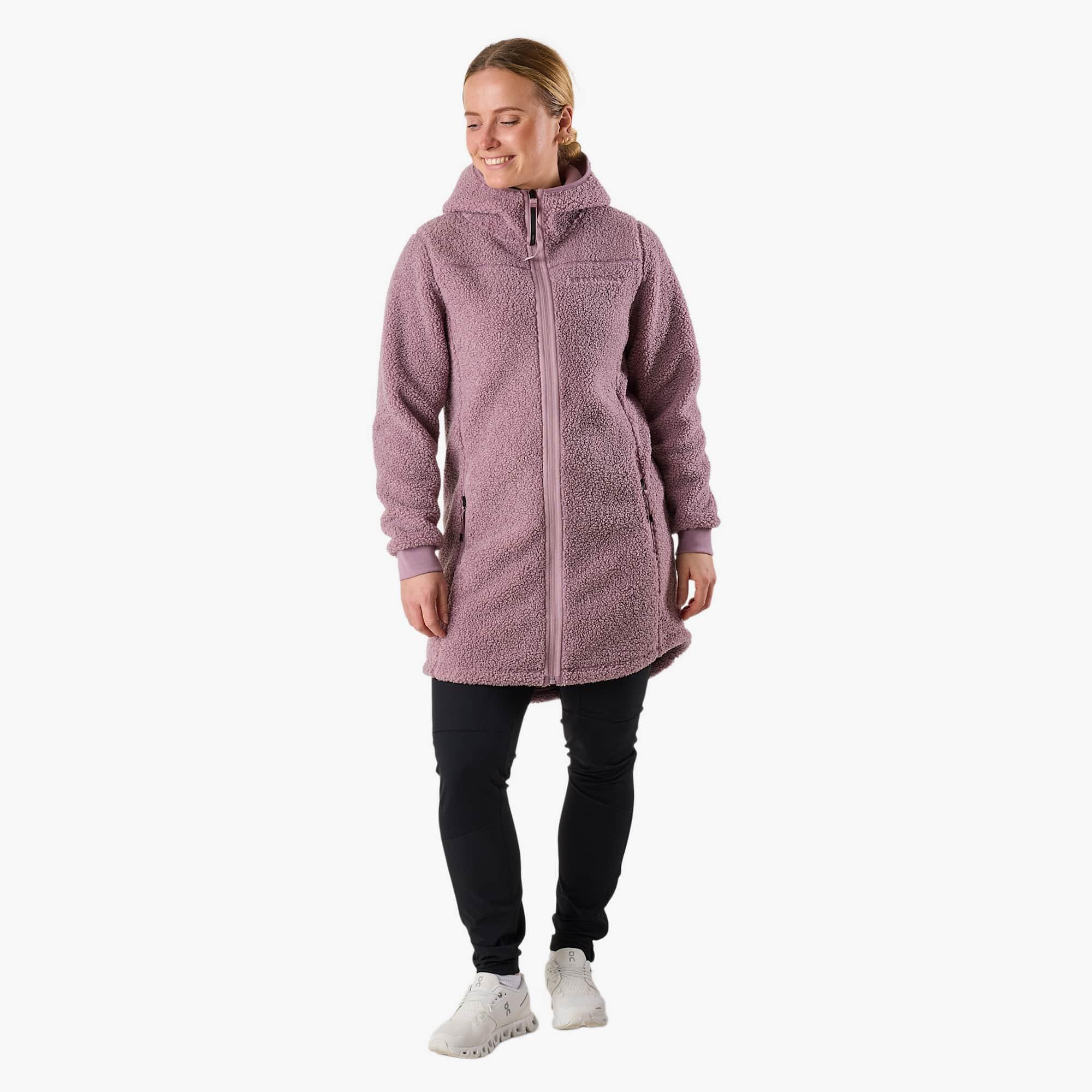 Veste polaire randonnée femme manches longues zippée Lofoten Pile Coat 3/5