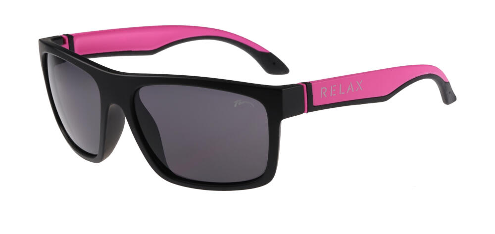 Lunettes soleil Relax Wagga R2355B monture noire mate / néon rose 1/1