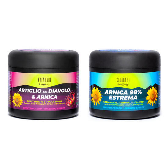 Kit effet Chaud + Froid, Gel Arnica 98% + Griffe du Diable, Idéal pour sportifs